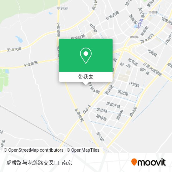 虎桥路与花莲路交叉口地图