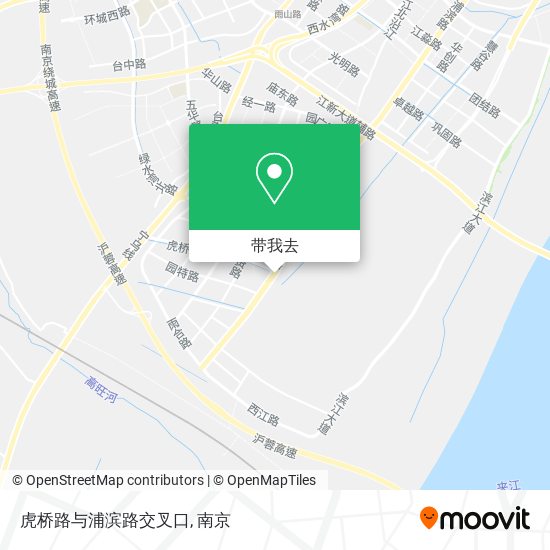虎桥路与浦滨路交叉口地图