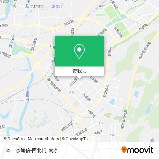 本一杰通信-西北门地图