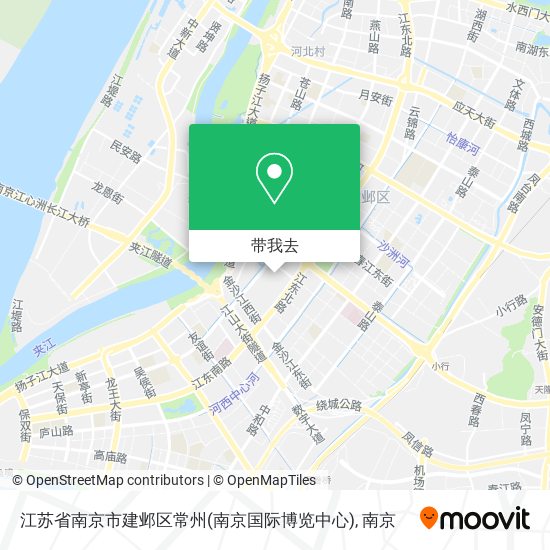江苏省南京市建邺区常州(南京国际博览中心)地图