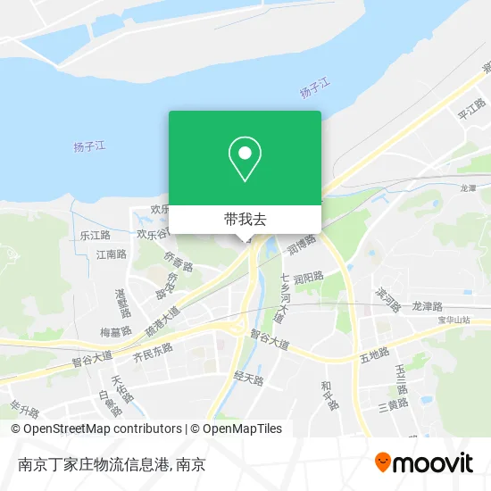 南京丁家庄物流信息港地图