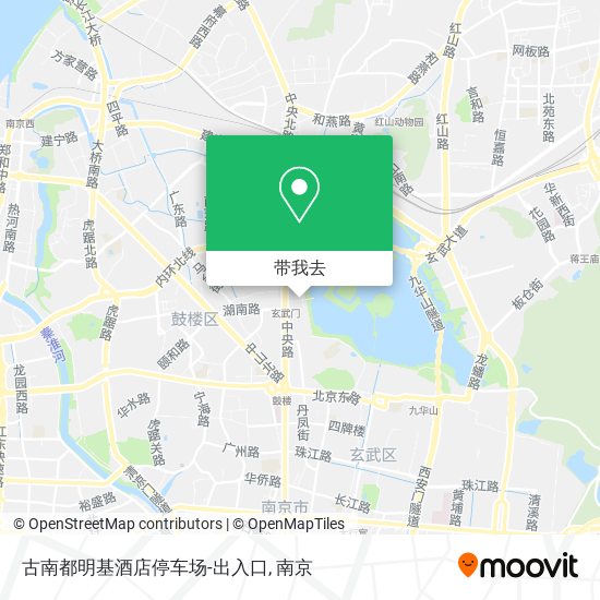 古南都明基酒店停车场-出入口地图