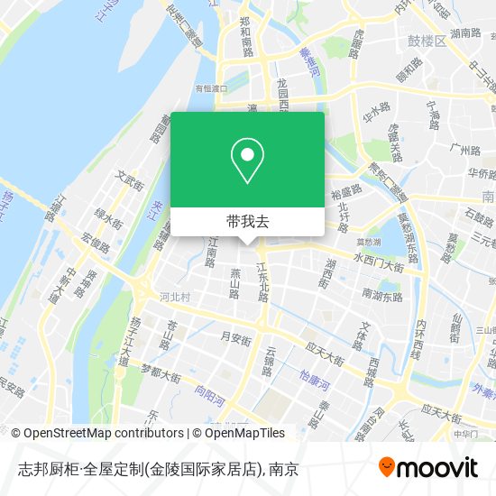 志邦厨柜·全屋定制(金陵国际家居店)地图