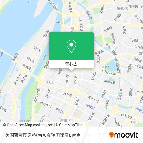 美国西娅图床垫(南京金陵国际店)地图