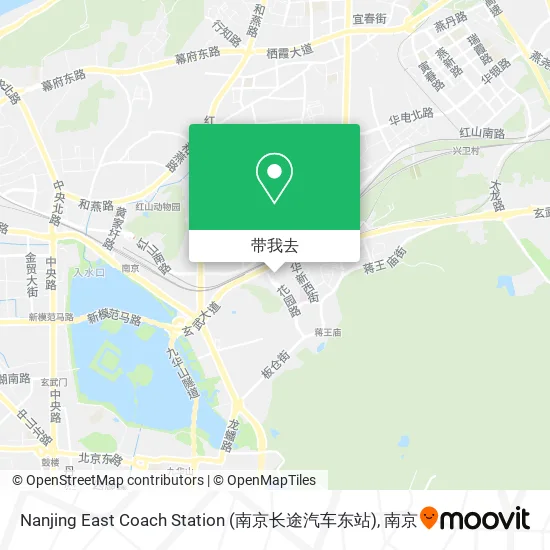 Nanjing East Coach Station (南京长途汽车东站)地图