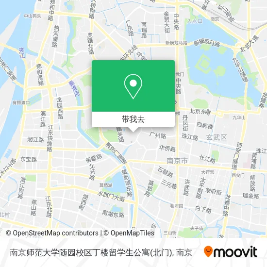 南京师范大学随园校区丁楼留学生公寓(北门)地图