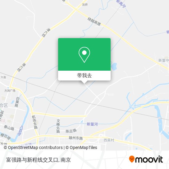 富强路与新程线交叉口地图