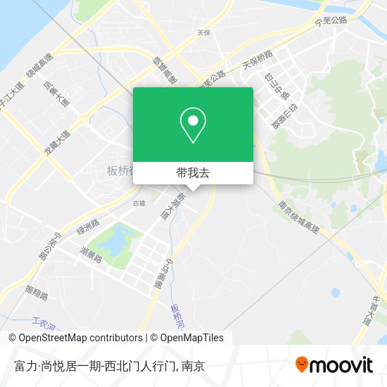 富力·尚悦居一期-西北门人行门地图