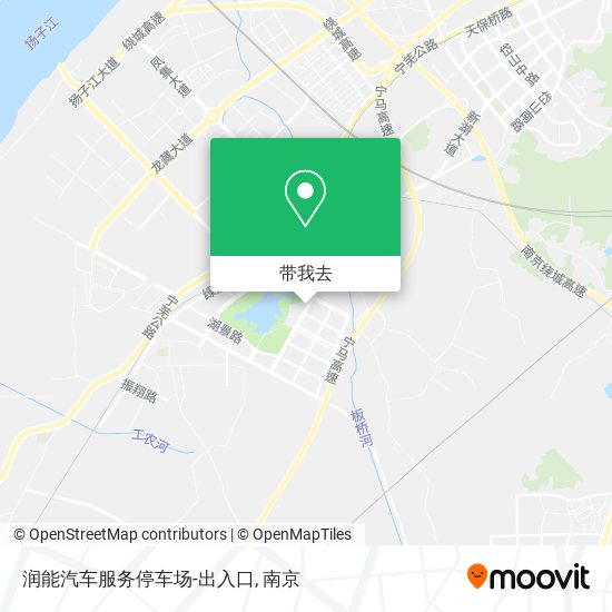 润能汽车服务停车场-出入口地图