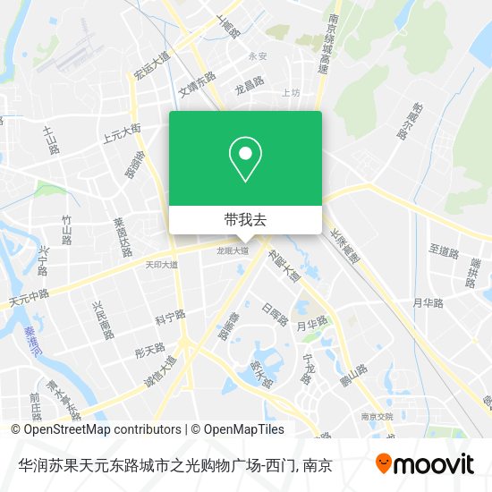 华润苏果天元东路城市之光购物广场-西门地图