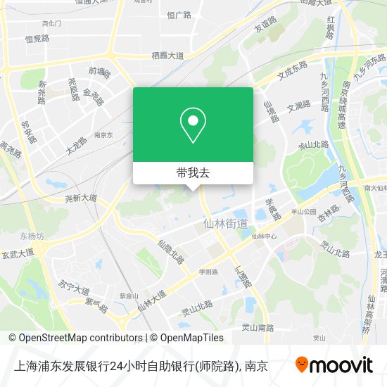 上海浦东发展银行24小时自助银行(师院路)地图