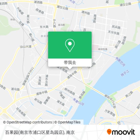 百果园(南京市浦口区星岛园店)地图