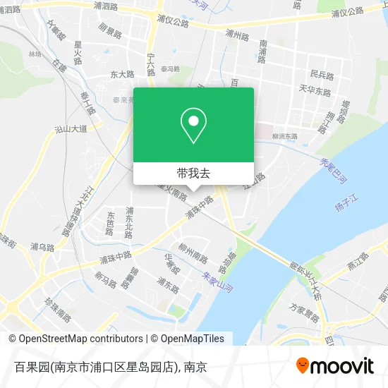 百果园(南京市浦口区星岛园店)地图