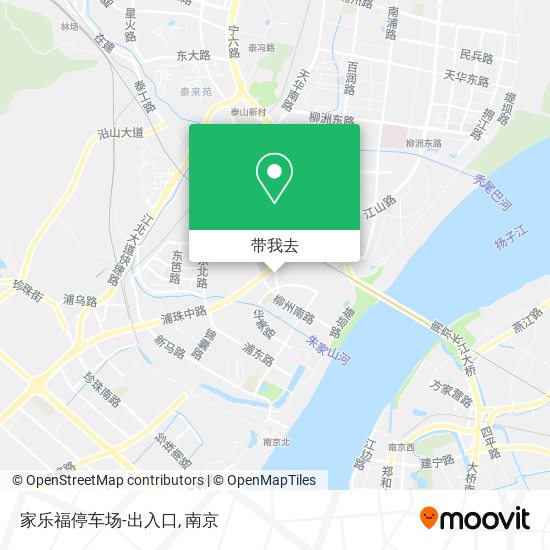 家乐福停车场-出入口地图