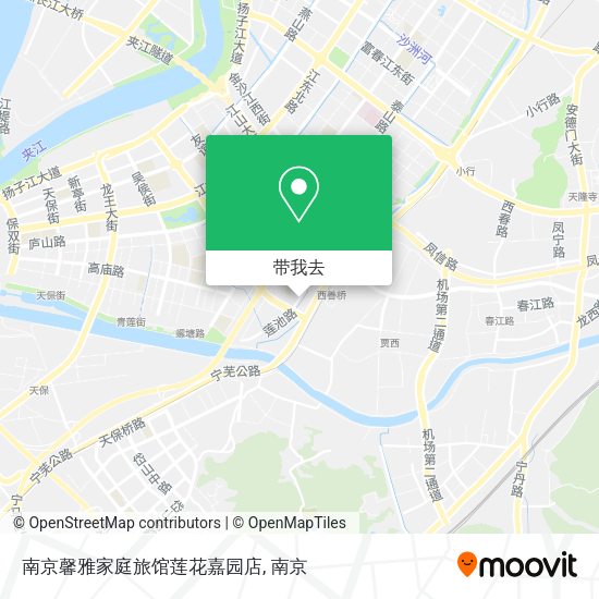 南京馨雅家庭旅馆莲花嘉园店地图