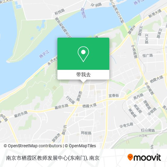 南京市栖霞区教师发展中心(东南门)地图