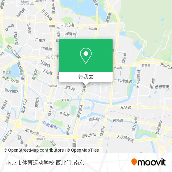 南京市体育运动学校-西北门地图