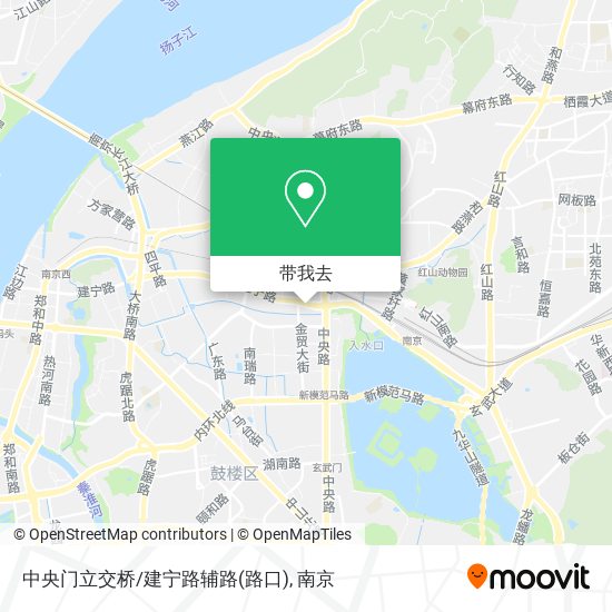 中央门立交桥/建宁路辅路(路口)地图