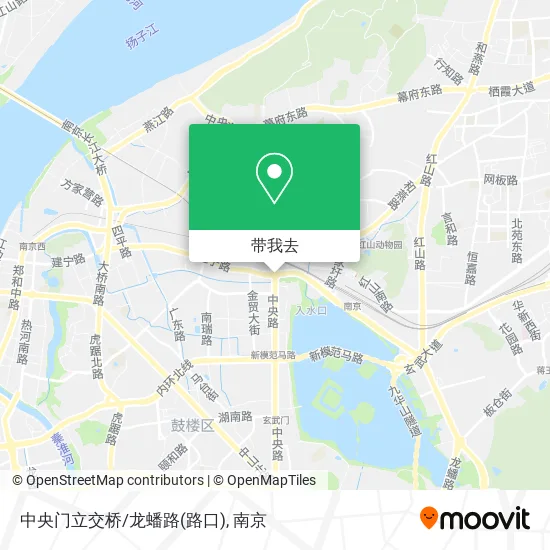 中央门立交桥/龙蟠路(路口)地图