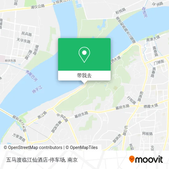 五马渡临江仙酒店-停车场地图