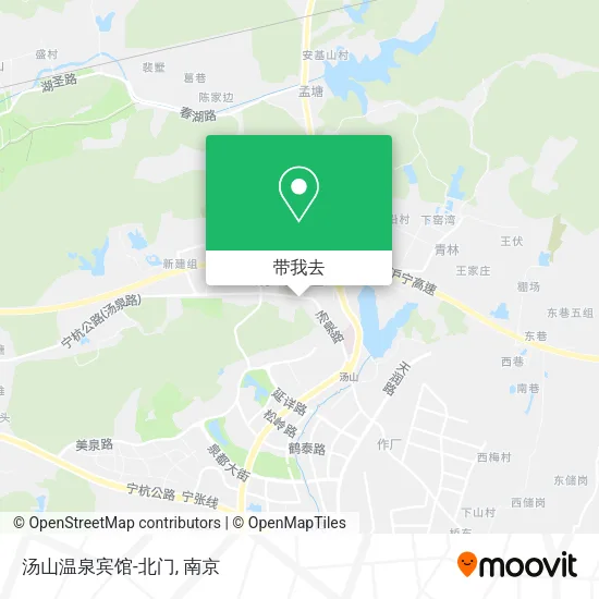 汤山温泉宾馆-北门地图