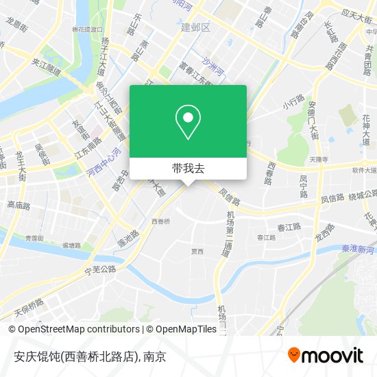 安庆馄饨(西善桥北路店)地图