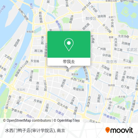 水西门鸭子店(审计学院店)地图