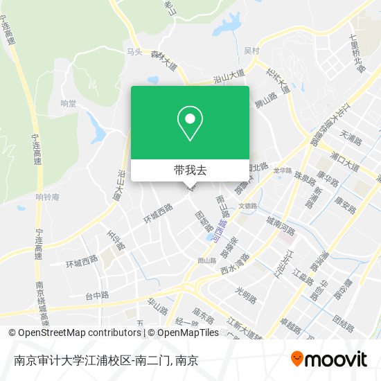 南京审计大学江浦校区-南二门地图