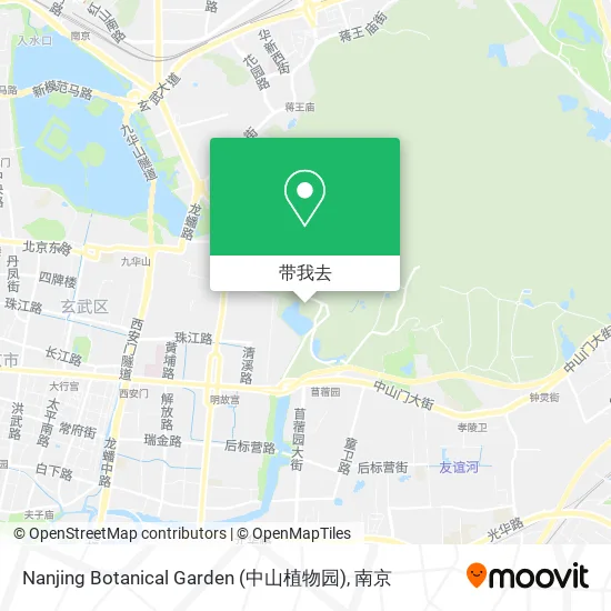 Nanjing Botanical Garden (中山植物园)地图