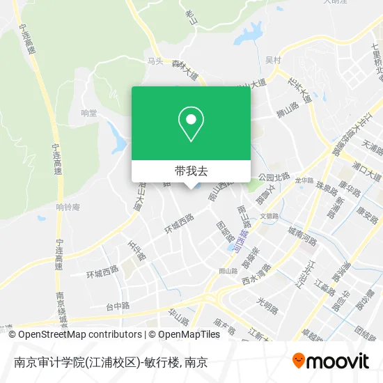 南京审计学院(江浦校区)-敏行楼地图
