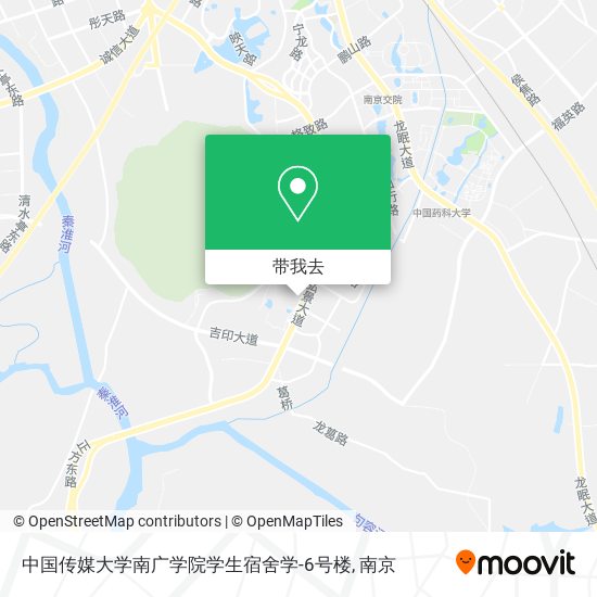 中国传媒大学南广学院学生宿舍学-6号楼地图