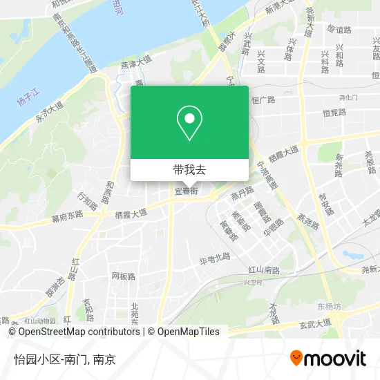 怡园小区-南门地图