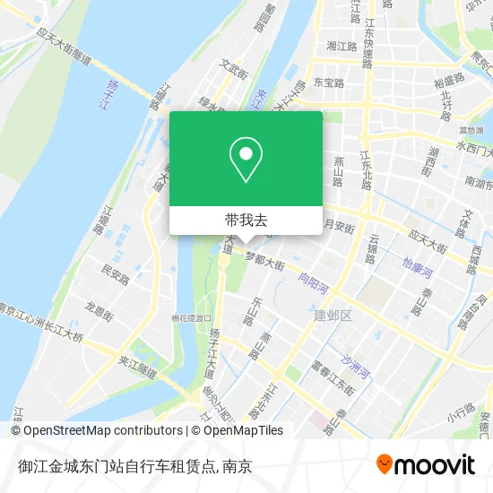 御江金城东门站自行车租赁点地图