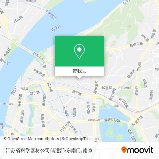江苏省科学器材公司储运部-东南门地图