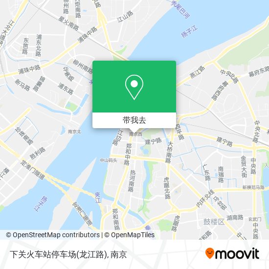下关火车站停车场(龙江路)地图
