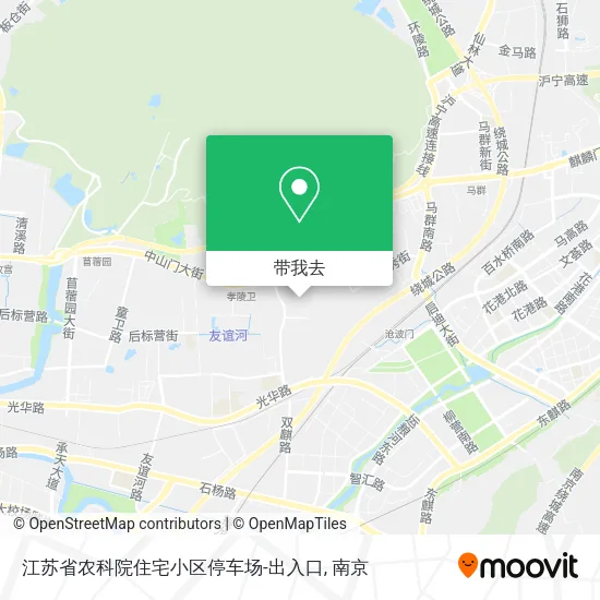 江苏省农科院住宅小区停车场-出入口地图