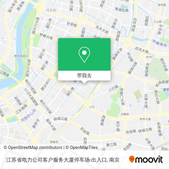 江苏省电力公司客户服务大厦停车场-出入口地图