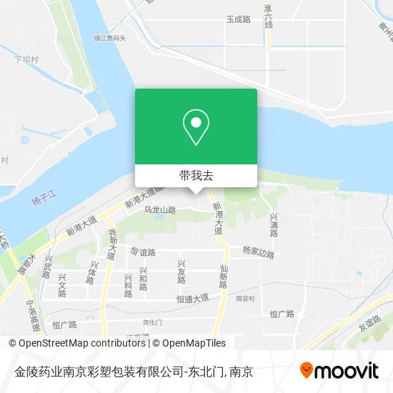 金陵药业南京彩塑包装有限公司-东北门地图