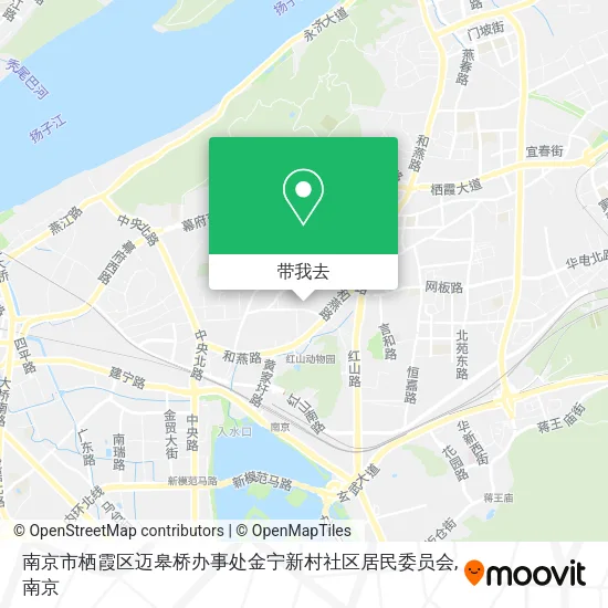 南京市栖霞区迈皋桥办事处金宁新村社区居民委员会地图