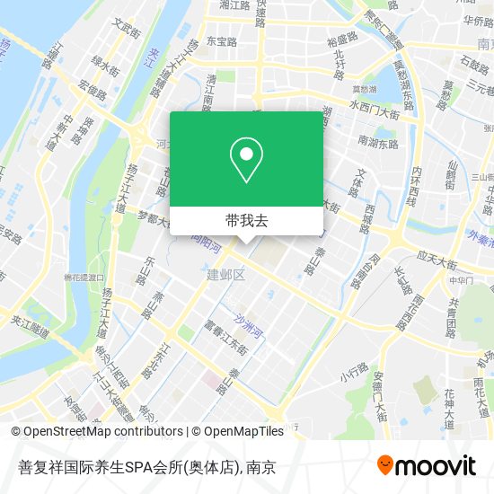 善复祥国际养生SPA会所(奥体店)地图