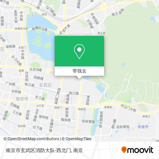南京市玄武区消防大队-西北门地图