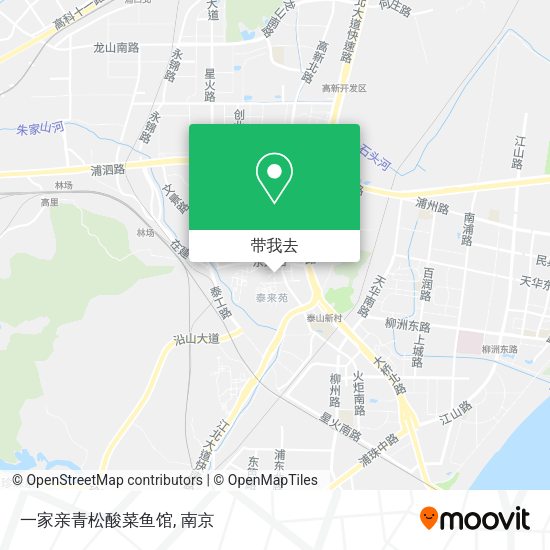 一家亲青松酸菜鱼馆地图