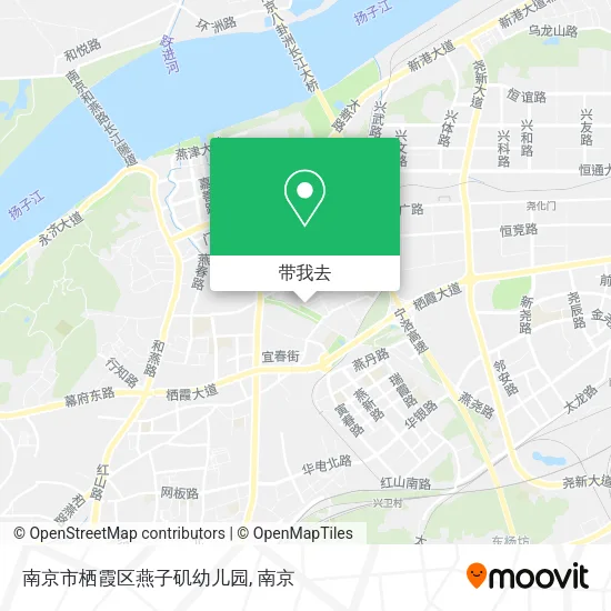 南京市栖霞区燕子矶幼儿园地图