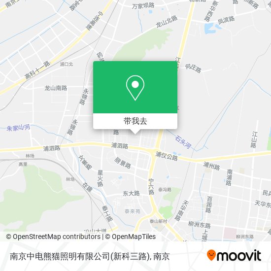 南京中电熊猫照明有限公司(新科三路)地图