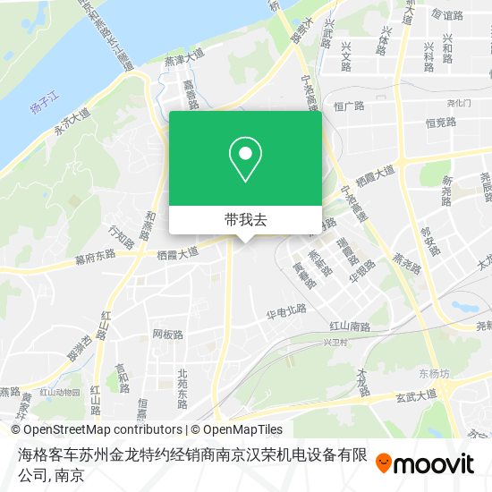 海格客车苏州金龙特约经销商南京汉荣机电设备有限公司地图