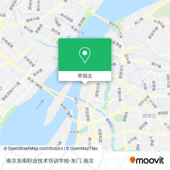 南京东南职业技术培训学校-东门地图