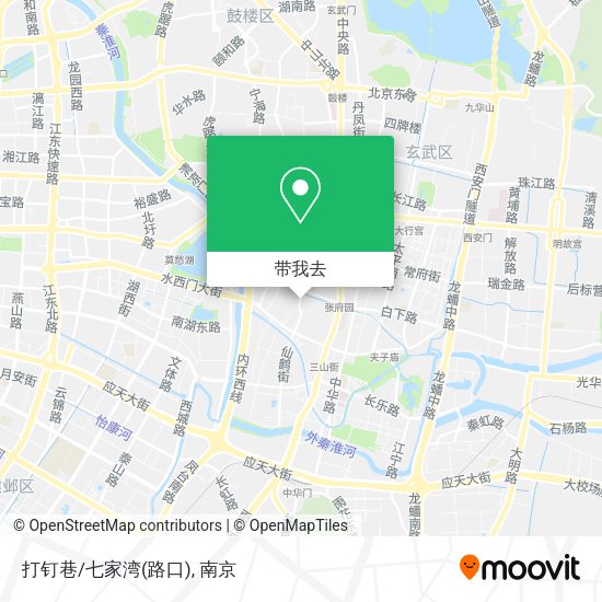 打钉巷/七家湾(路口)地图