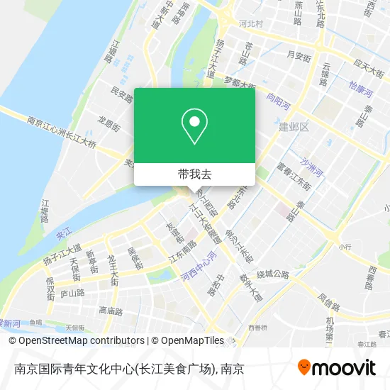 南京国际青年文化中心(长江美食广场)地图