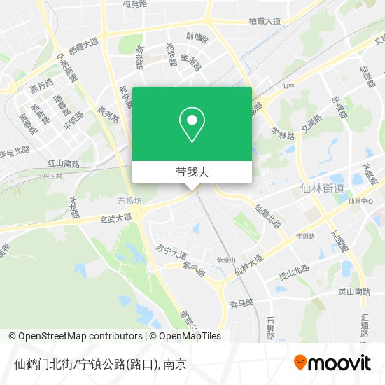 仙鹤门北街/宁镇公路(路口)地图