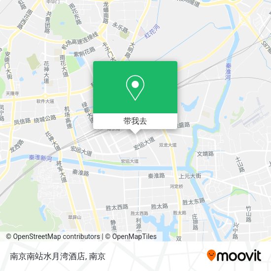 南京南站水月湾酒店地图